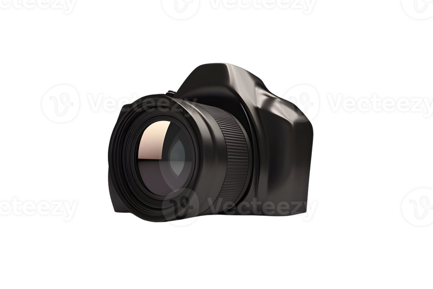 HighResolution DSLR Camera Isolated on Black Background for Photography and Technology Themes png