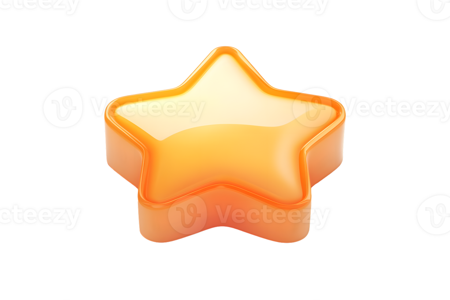 A glowing star icon with a gradient effect perfect for digital designs and creative projects png