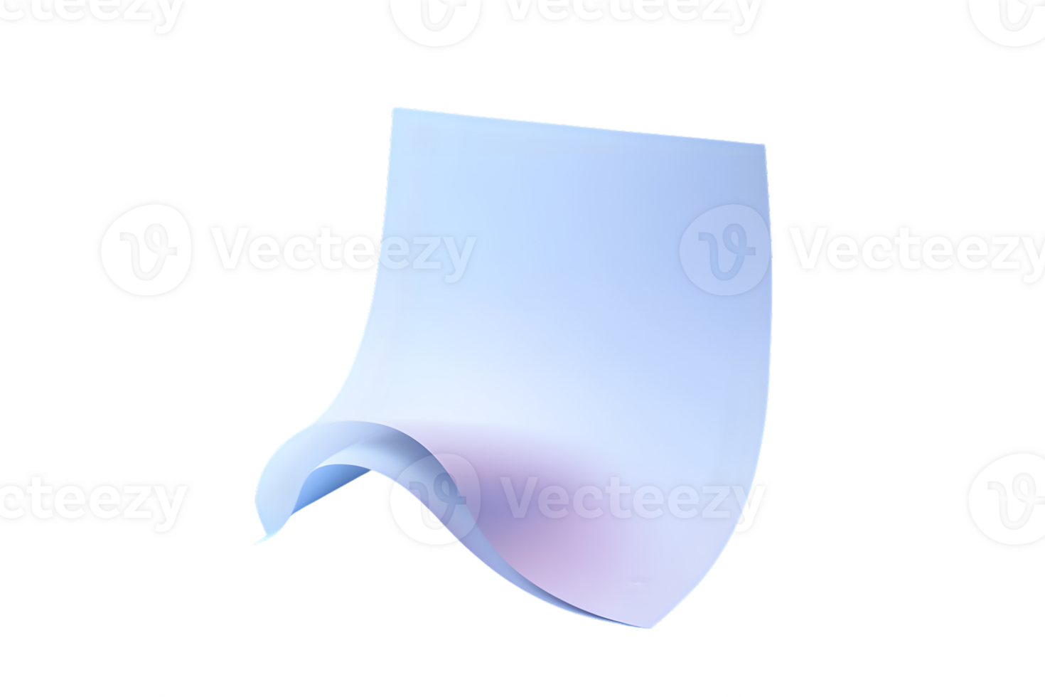 Curved Abstract Surface with Soft Gradient Colors and Smooth Edges for Design Art and Creativ png