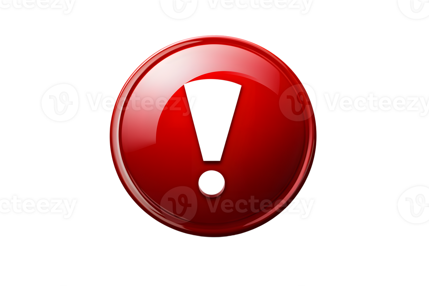 Warning Symbol Red Circle with Exclamation Mark for Alerts and Notices png