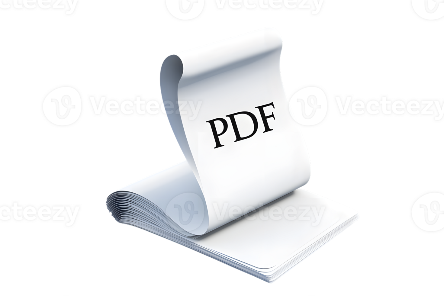PDF Document Icon Representing Digital File Format EBook and Data Storage Solutions for Busi png