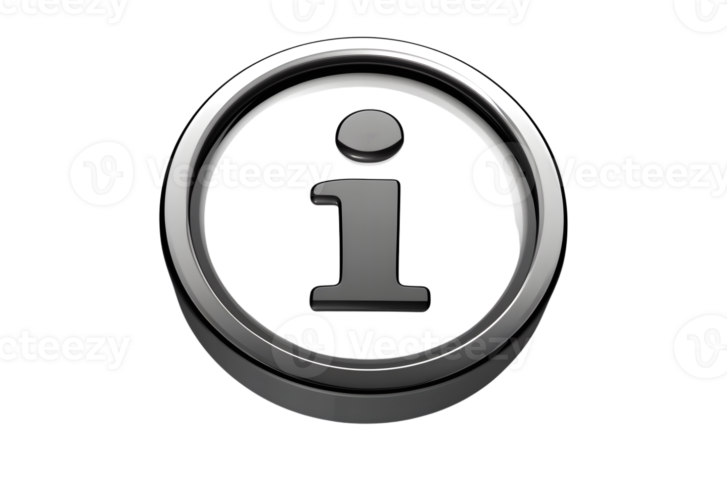 Information Icon A Shiny Metallic Information Symbol with a Glossy Finish for Digital Interfa png