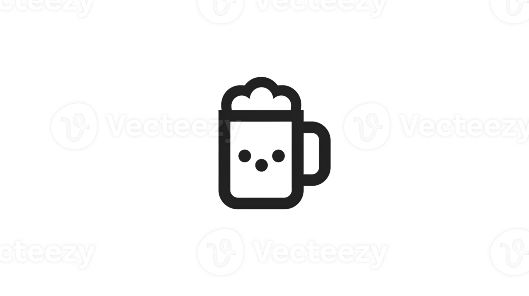 A refreshing beverage icon with frothy foam ideal for drinkrelated designs and concepts png