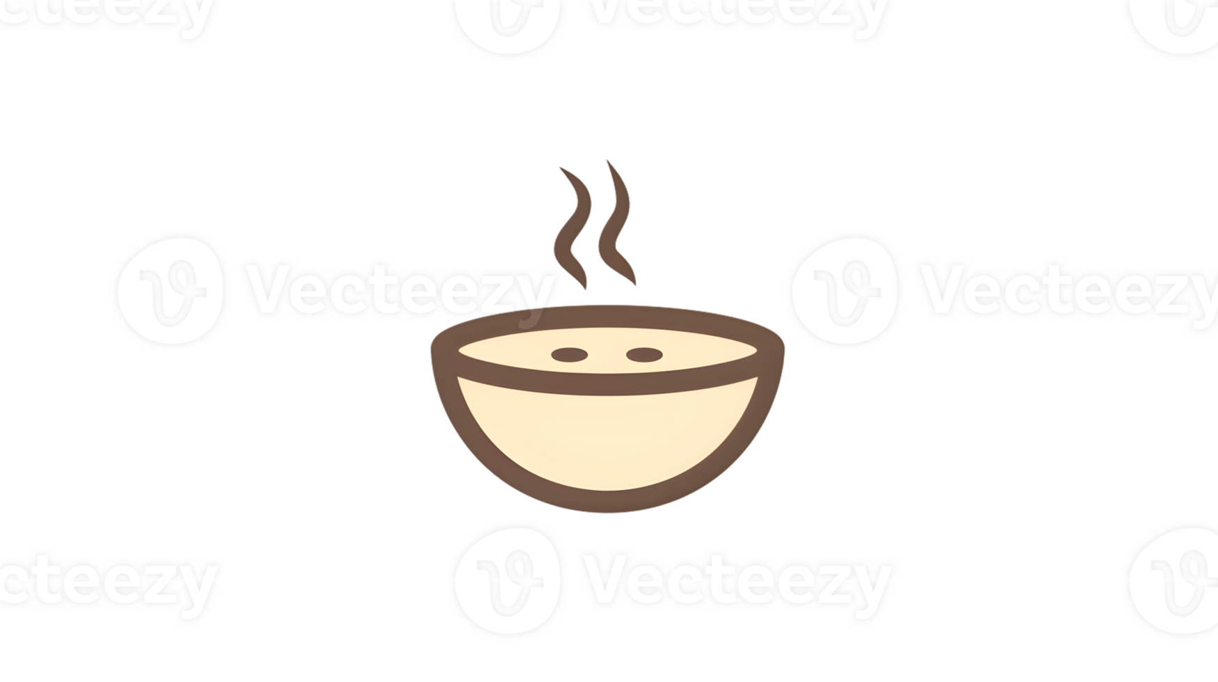 Steaming Bowl of Soup A Simple and Comfortable Meal Icon for Culinary Wellness and Food Them png