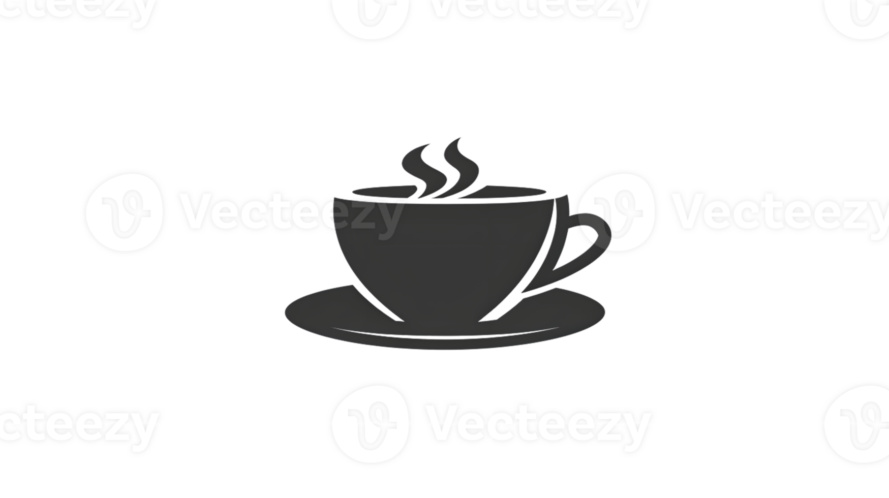 Steaming Hot Beverage Icon Minimalist Coffee or Tea Cup Silhouette for Design and Marketing png