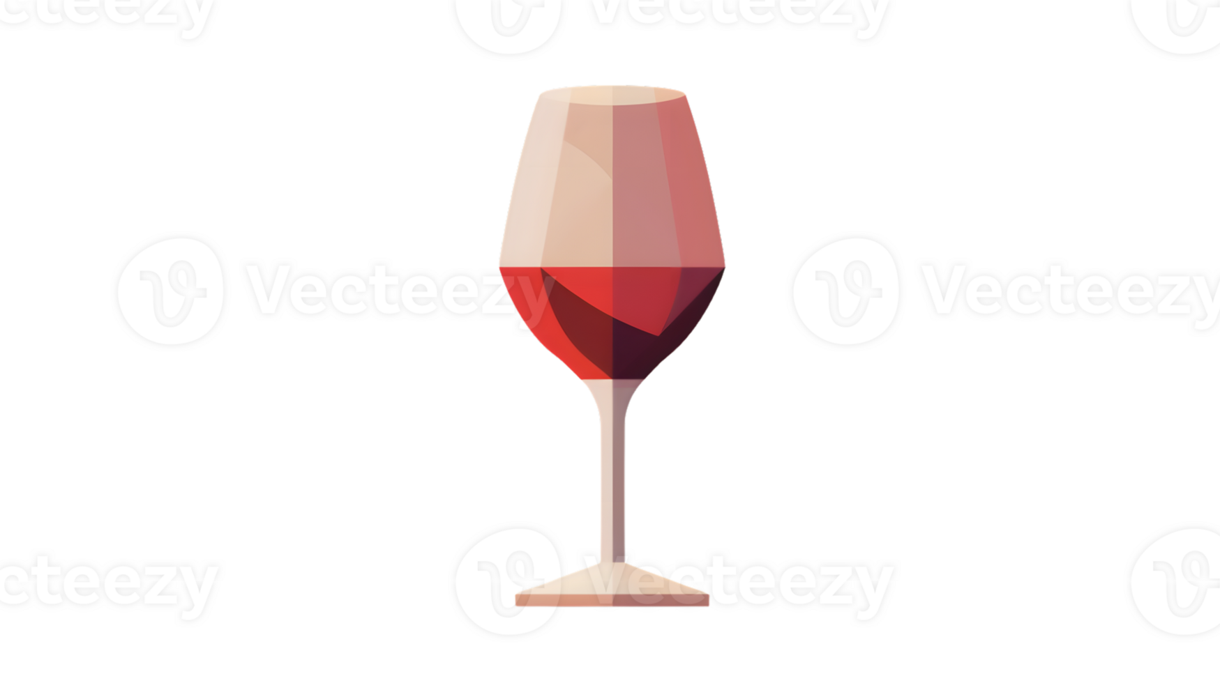 Elegant Wine Glass with Red Wine A Minimalist Design for Culinary and Beverage Themes png