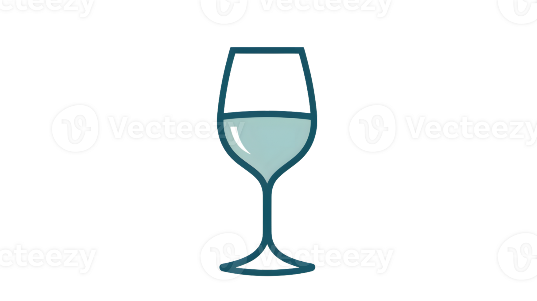 Elegant Wine Glass Illustration Minimalist Design for Culinary and Beverage Themes png