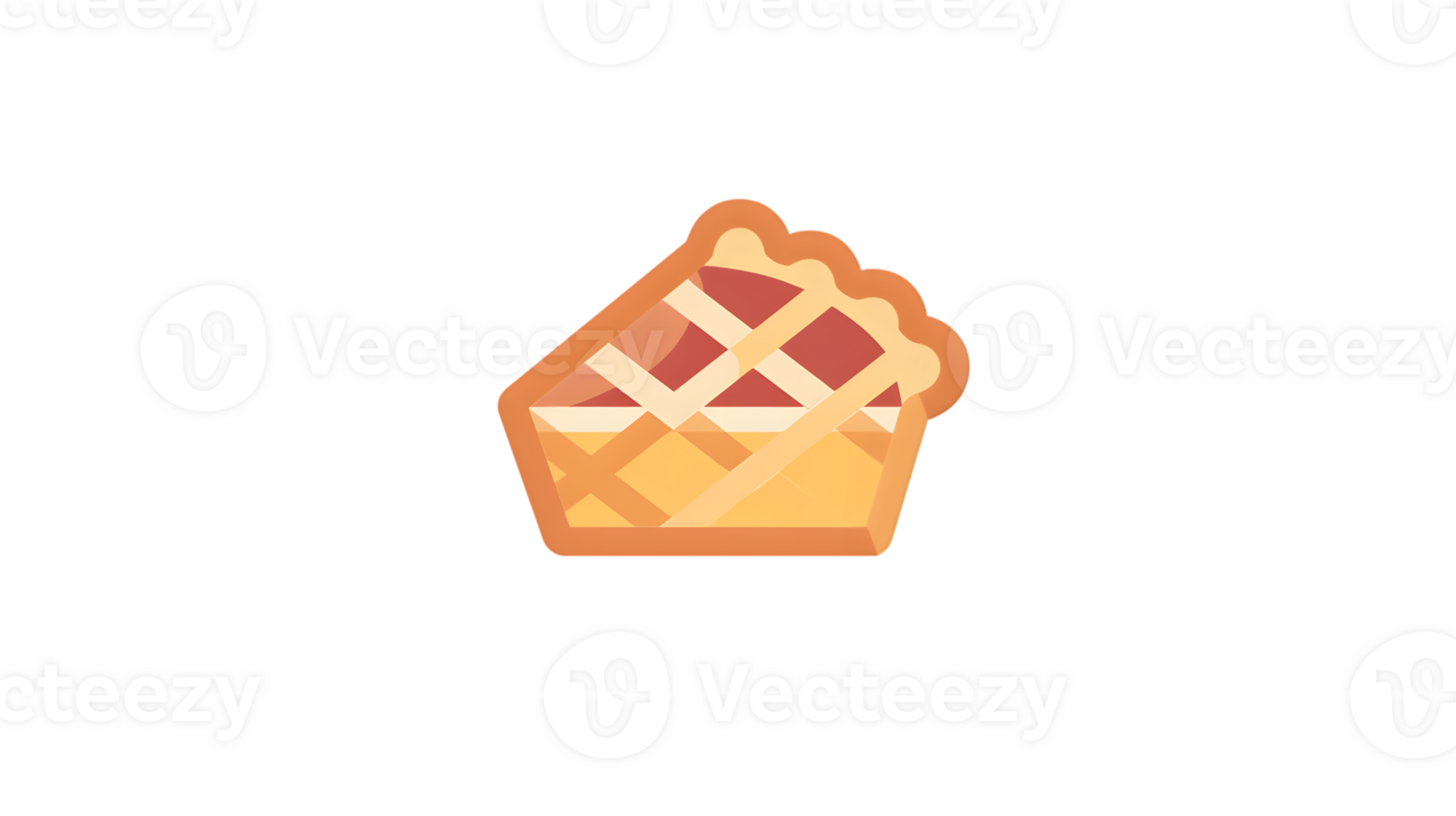 A delicious slice of pie with a lattice crust perfect for food and dessertthemed designs png