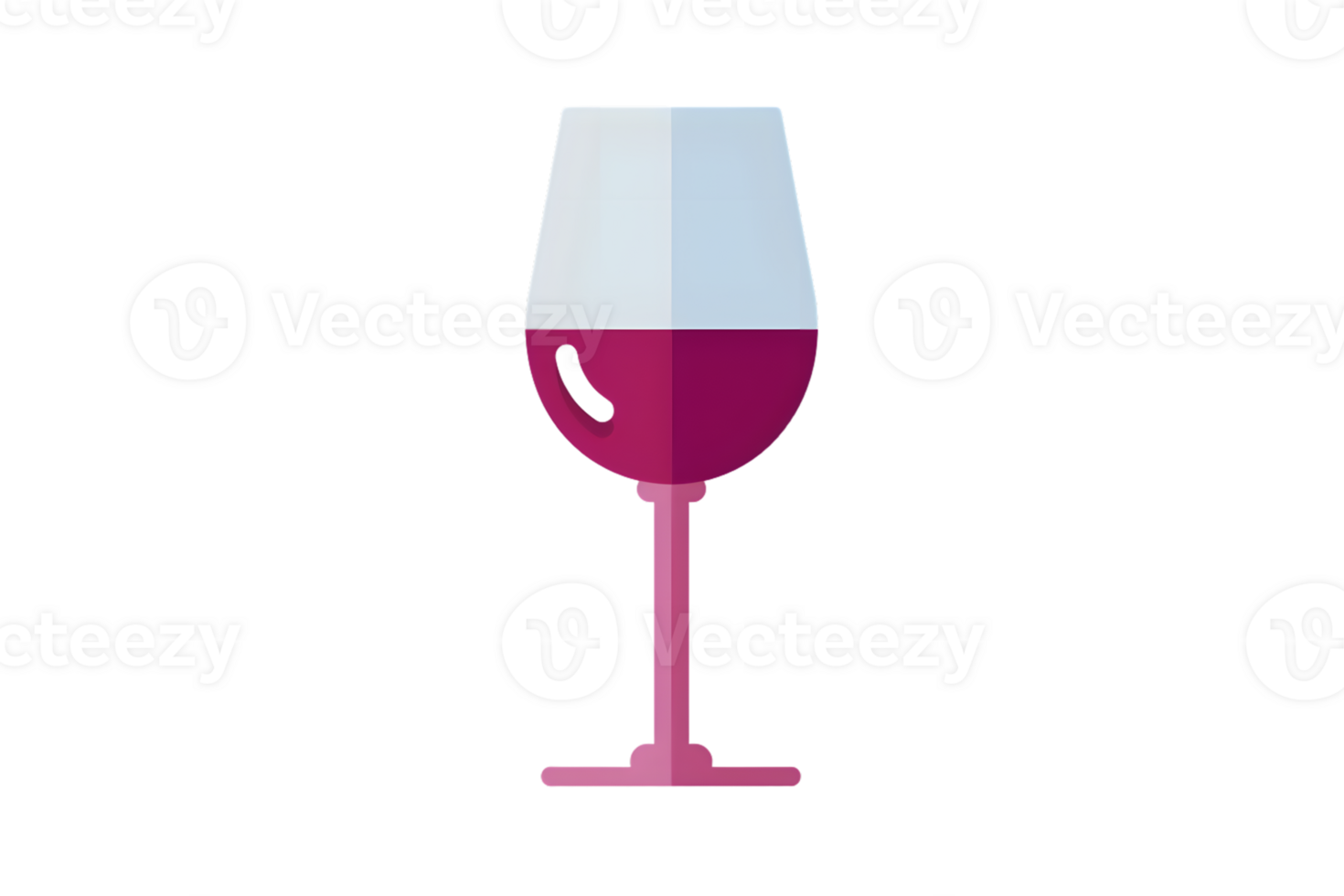 Elegant Wine Glass HalfFilled with Red Wine Perfect for Beverage Food and Drink Photography png