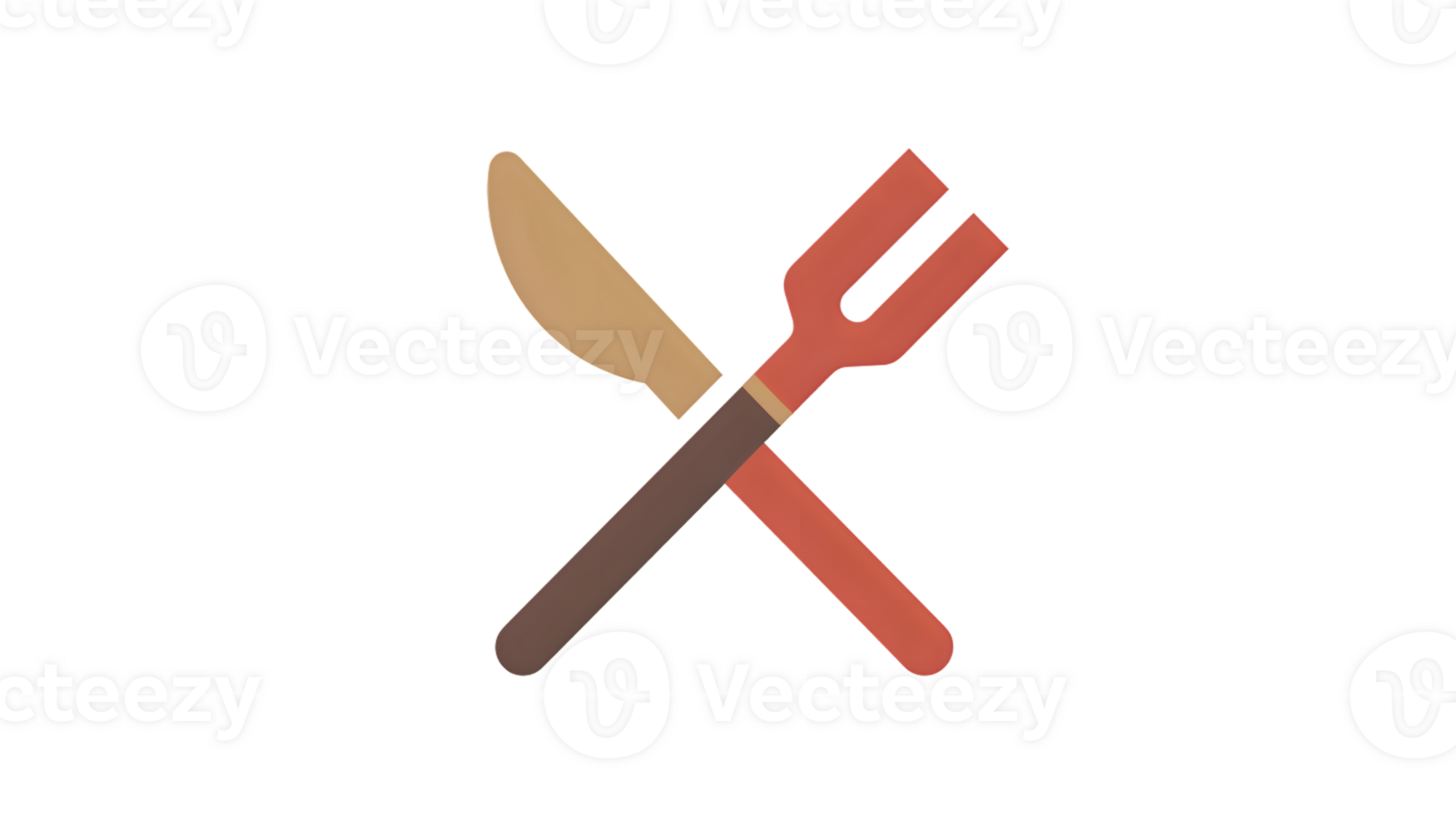 Crossed Knife and Fork Icon for Culinary Design Dining Food Industry Graphics Restaurant Men png