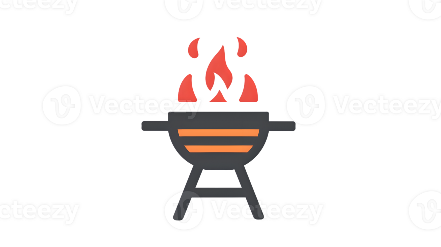 A barbecue grill with vibrant flames perfect for outdoor cooking and gatherings png
