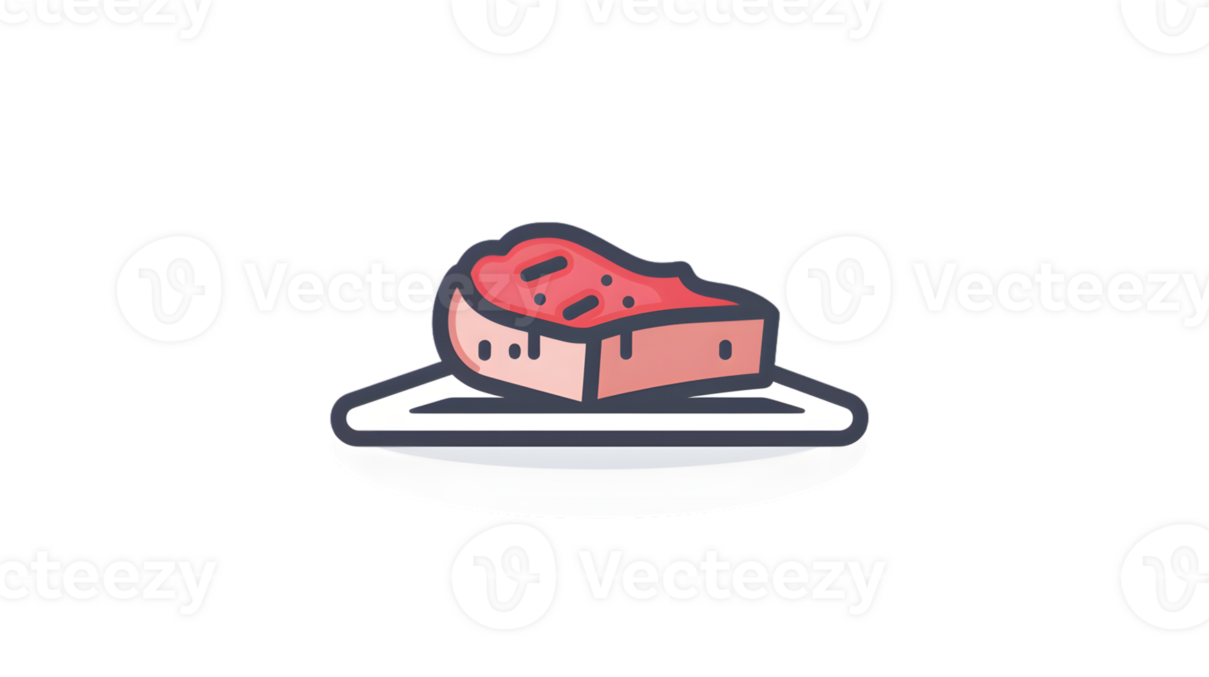 A slice of cake on a plate perfect for dessert illustrations and culinary designs png