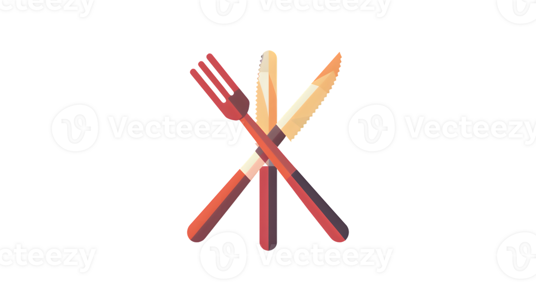 Crossed Fork and Knife Icon for Culinary Design Dining Restaurant Graphics Food Industry Sym png