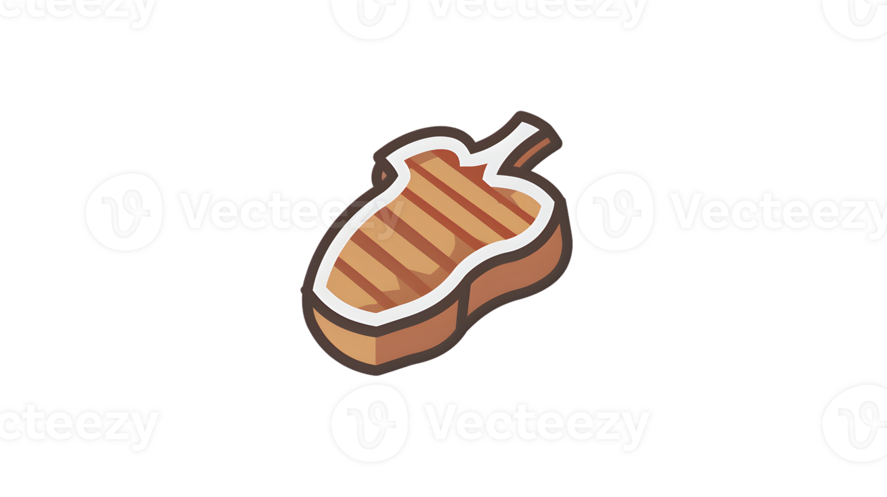 Grilled Steak Icon A Mouthwatering Illustration for Culinary and Food Design Needs png