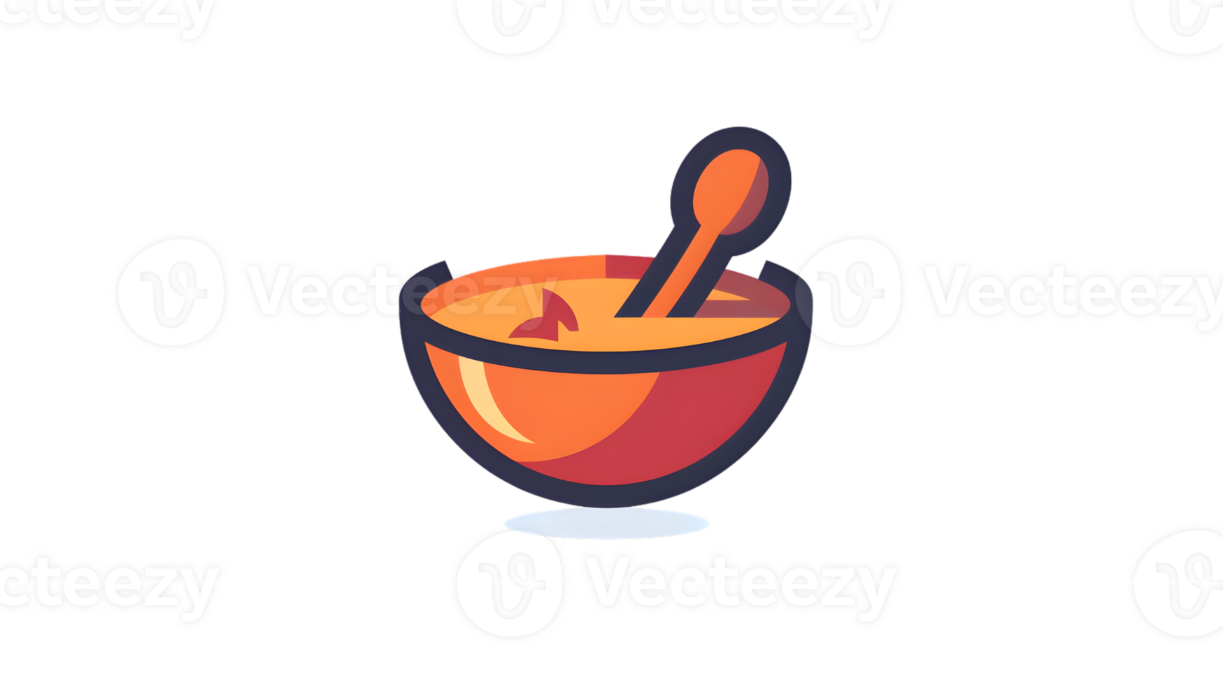 A steaming bowl of soup with a spoon perfect for culinary and foodrelated designs png