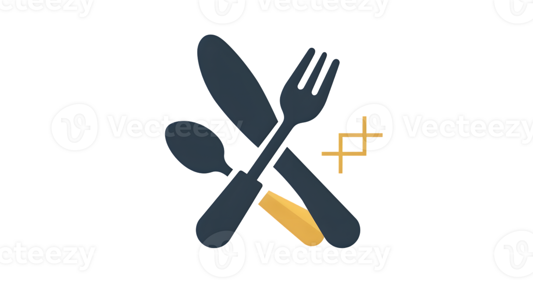 Dining Utensils with Plus Sign Knife Fork Spoon for Food and Nutrition Design Elements png