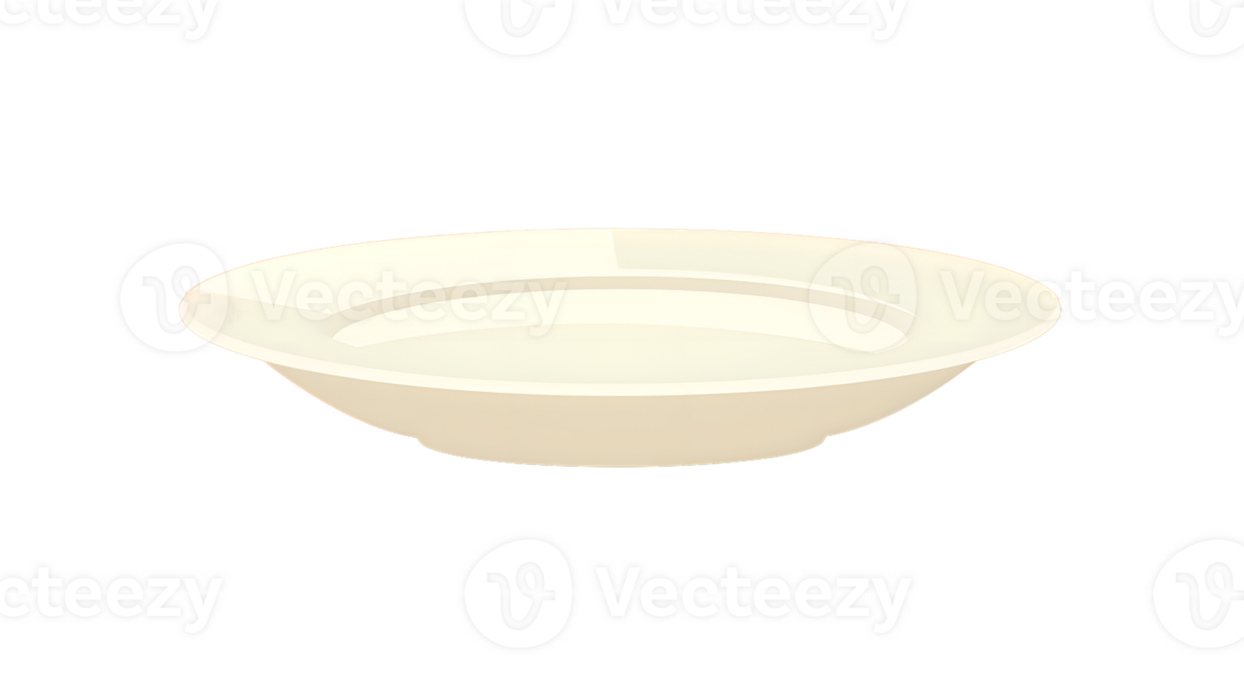 A minimalist white plate on a black background ideal for culinary presentations and design pro png