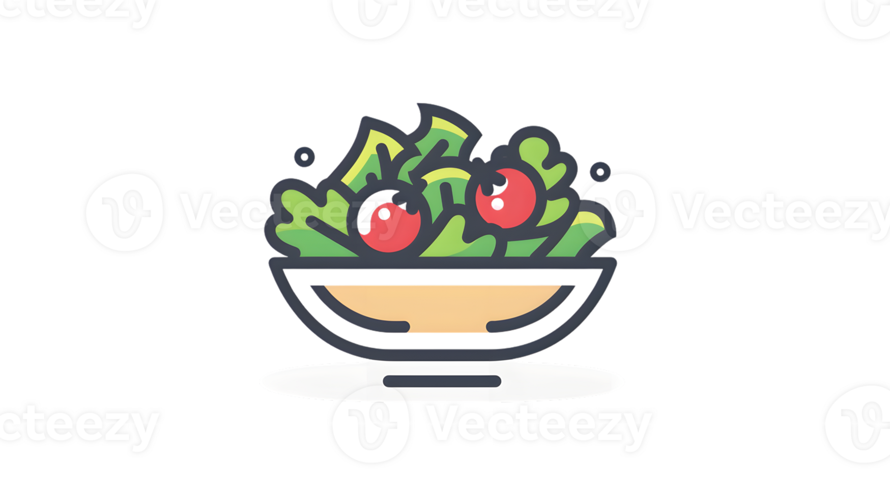 A vibrant salad bowl with fresh lettuce and cherry tomatoes perfect for health and nutrition t png