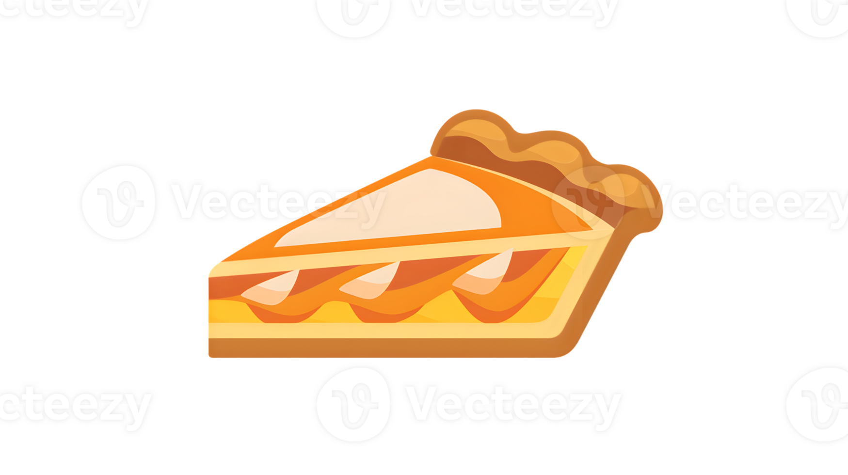 A slice of pie with a flaky crust and vibrant filling perfect for culinary and dessertthemed png