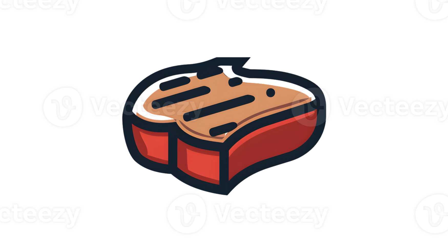 Grilled Steak with Char Marks A Mouthwatering Illustration for Culinary and Food Design png