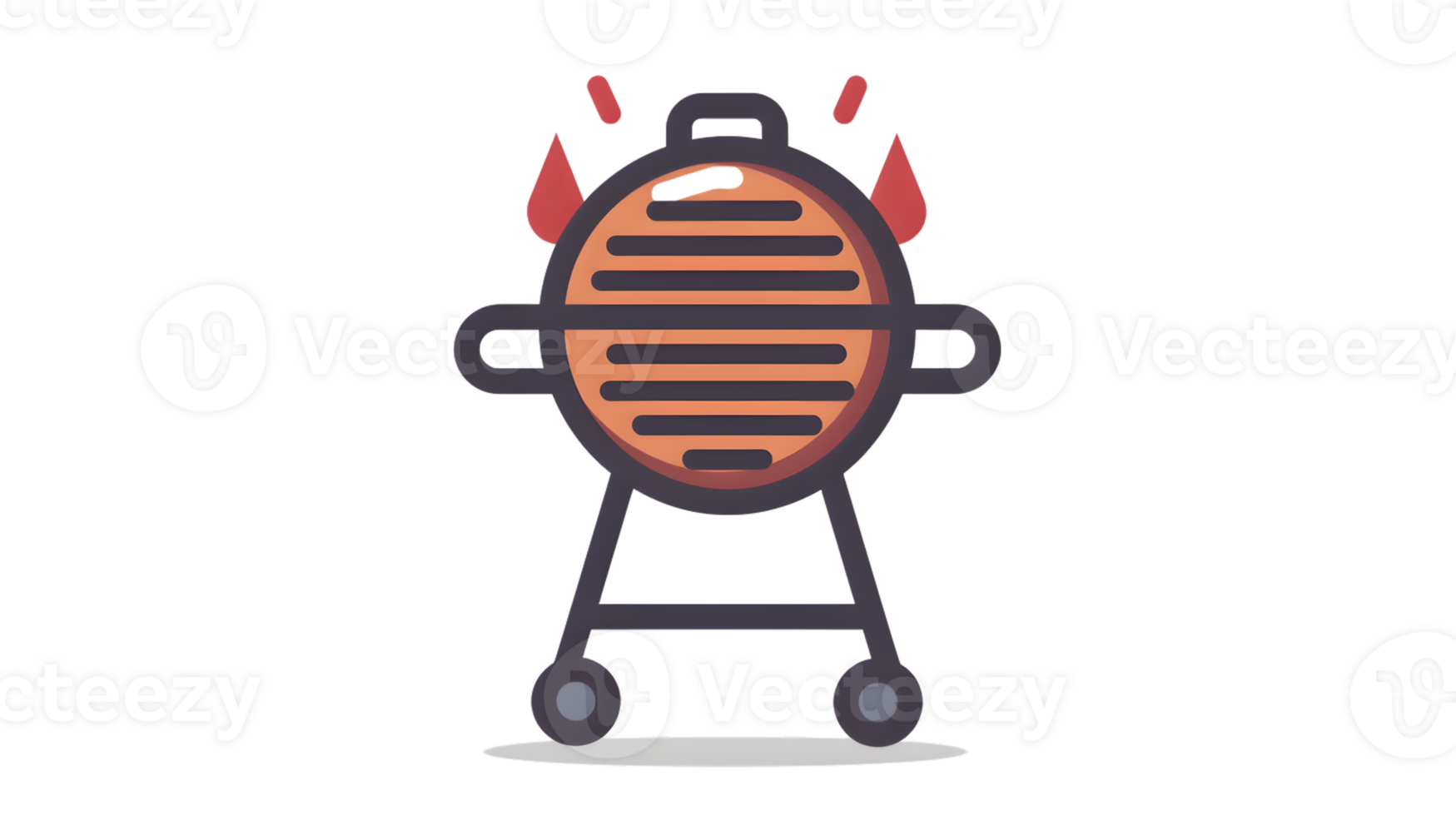 A barbecue grill with devil horns perfect for cookout and grilling themes png