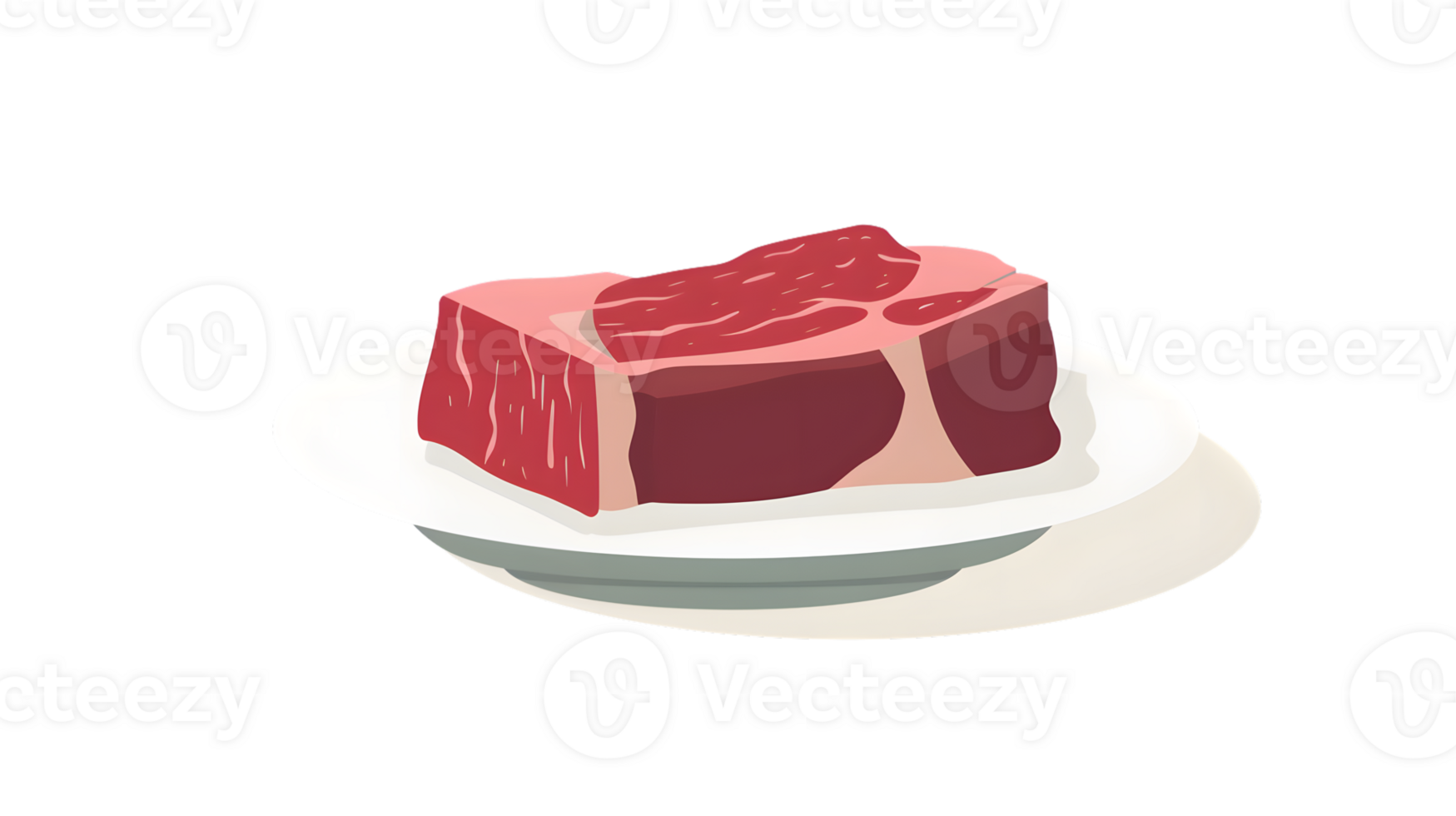 A succulent steak served on a plate perfect for culinary and foodrelated content png