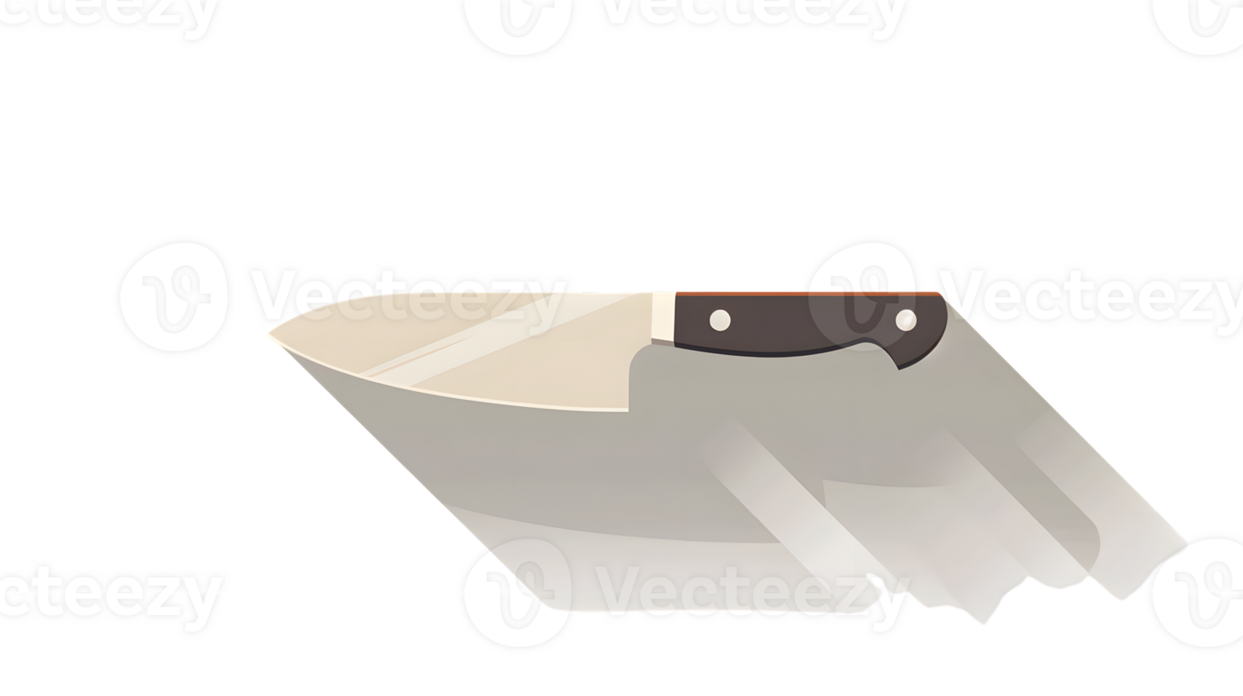 Illustration of a Knife Cutting Through Paper Graphic Design Element for Creativity and Concep png