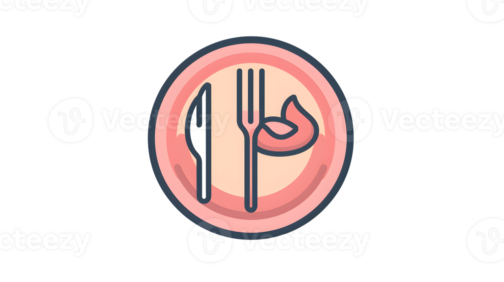 Dining Icon with Cutlery and Food A Minimalist Design for Restaurant Menus Culinary Themes a png