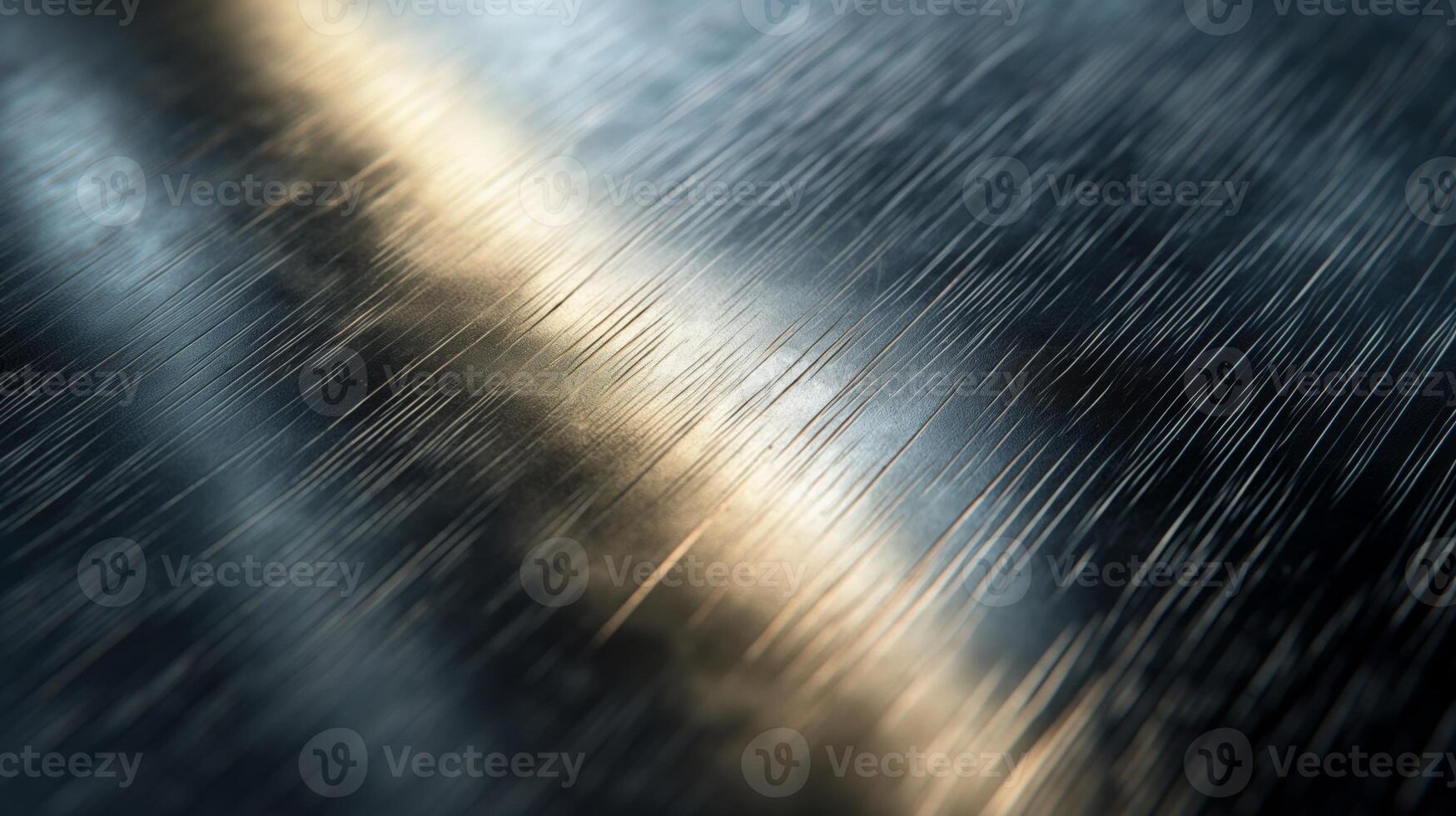 Close-up of a polished metallic surface with soft reflections, showcasing intricate textures and a modern aesthetic. photo