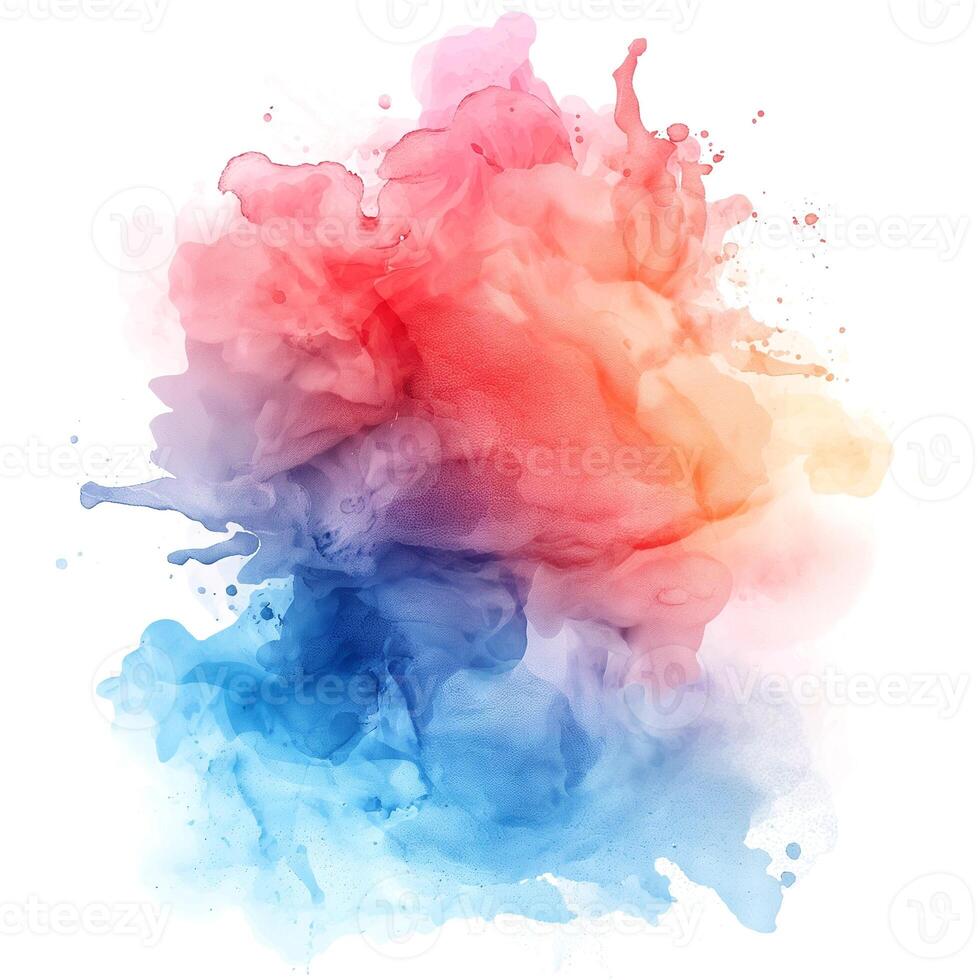 A vibrant abstract swirl of red, orange, and blue colors creating a dynamic and flowing visual effect. photo