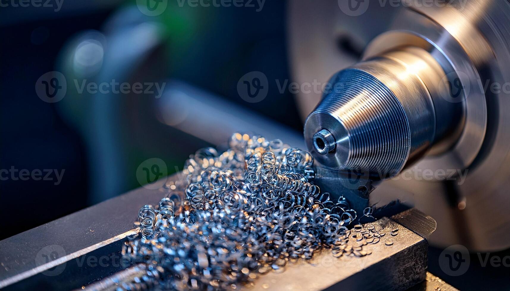 Precision Metalworking Captures the Intricate Process of Creating Coils in a Manufacturing Workshop photo