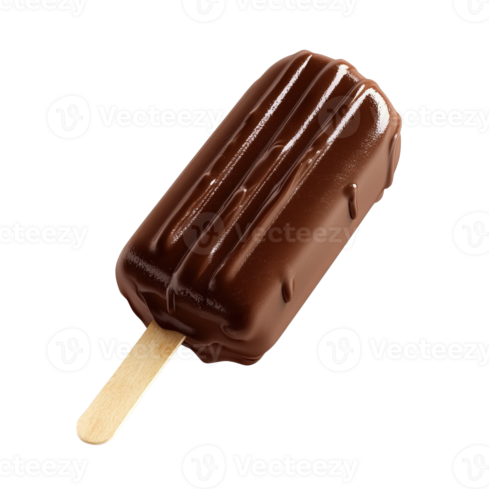 Chocolate Ice Cream Bar on Stick png