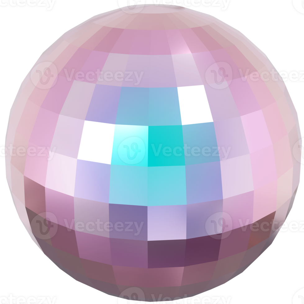 3d holographic disco ball shape, iridescent chrome fluid abstract form png