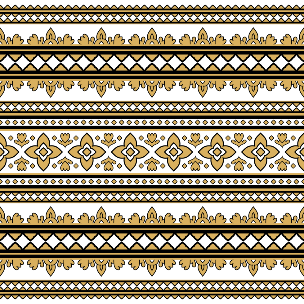 Seamless Ethnic Pattern Design Damask Ornamental Classic. png