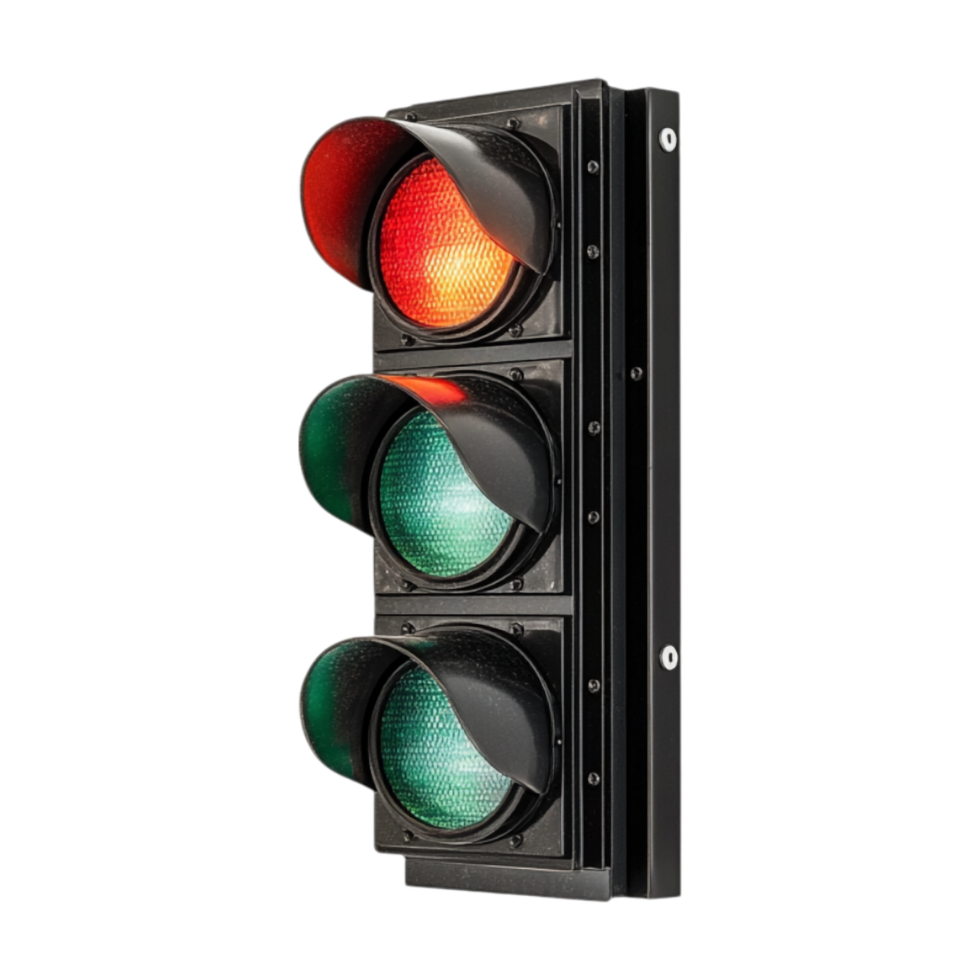 traffic light on a transparent backgroundparent png