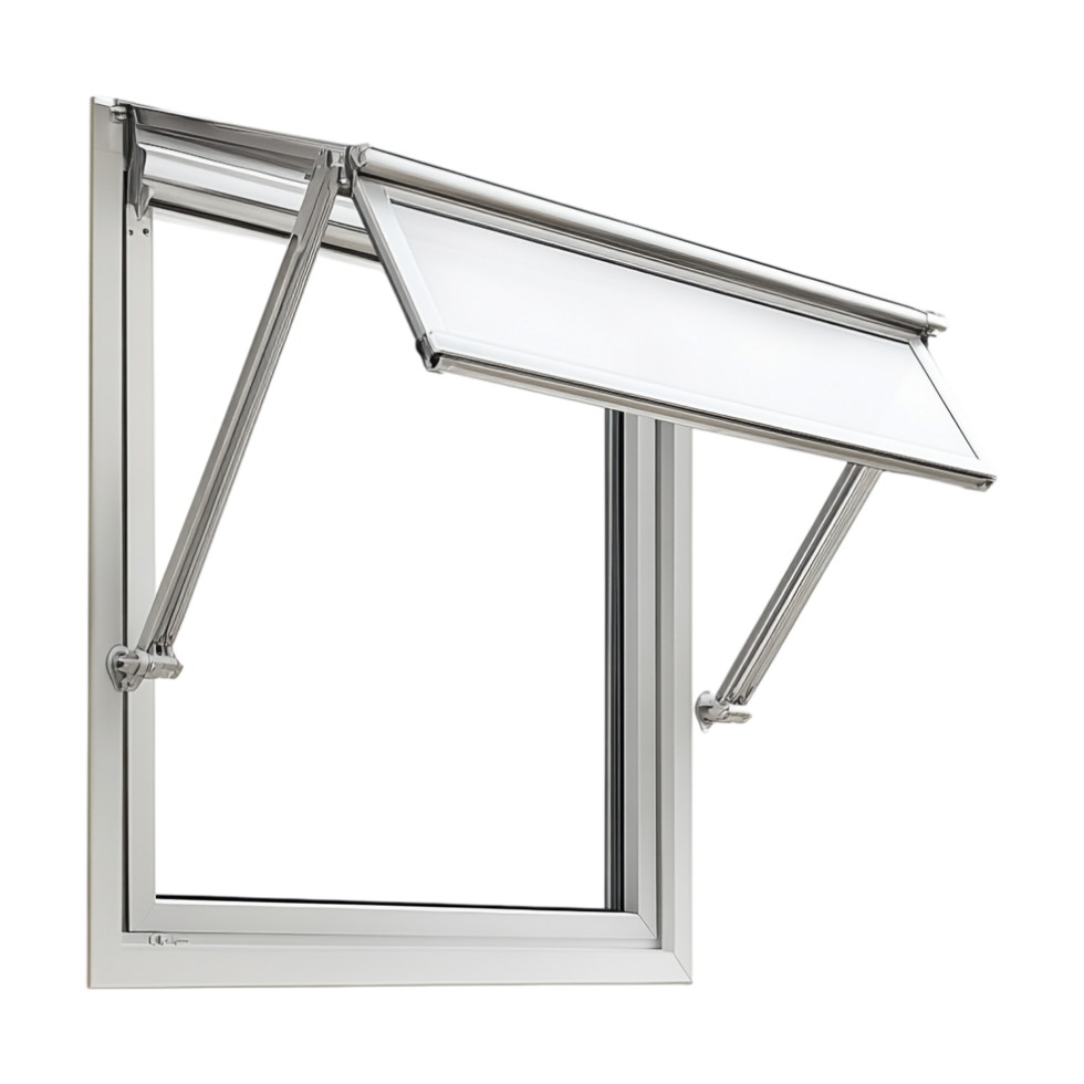 window with a white awning on it png