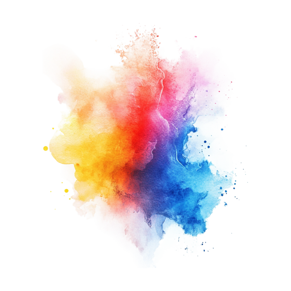 a watercolor splash on transparent background png