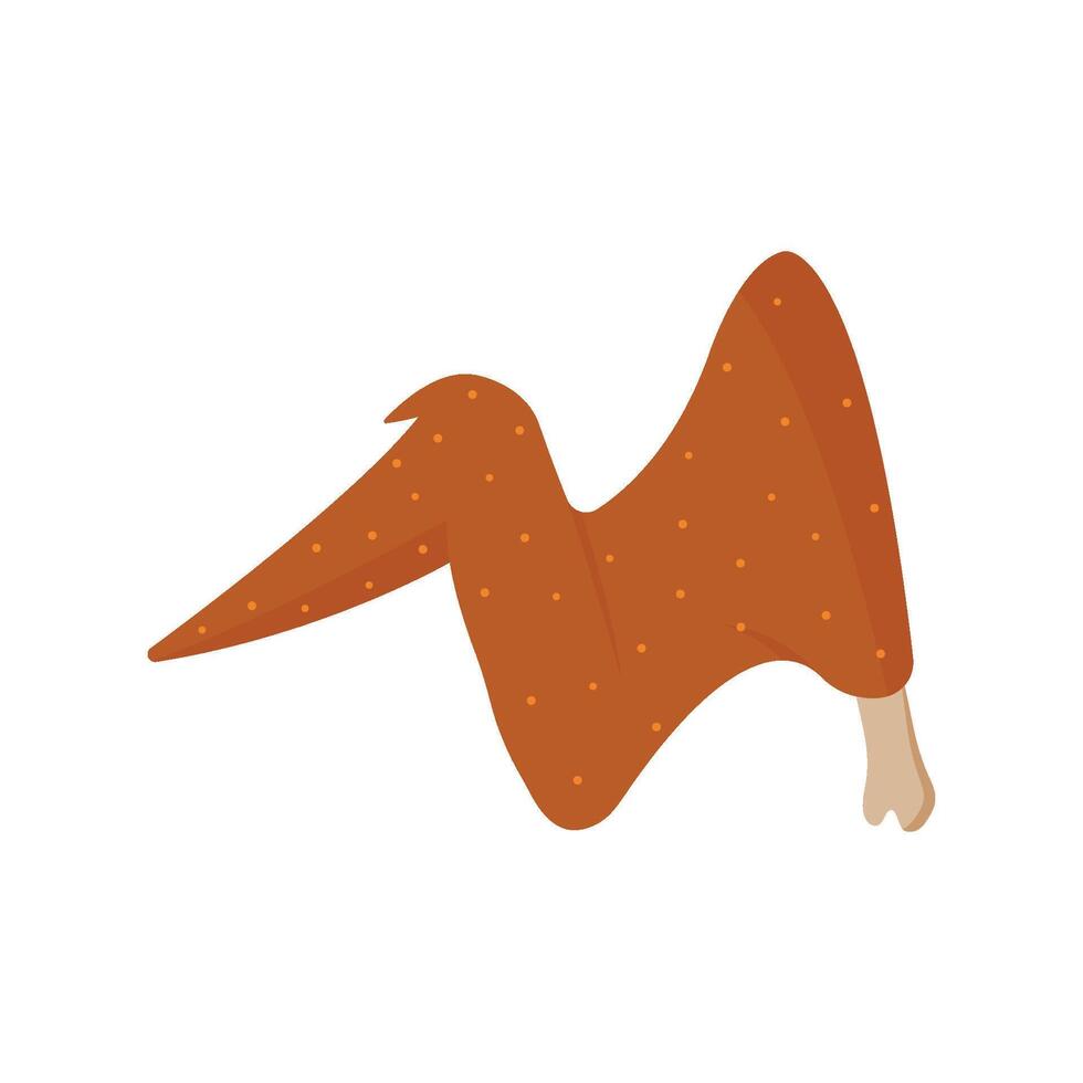 Fried chicken illustration design template vector