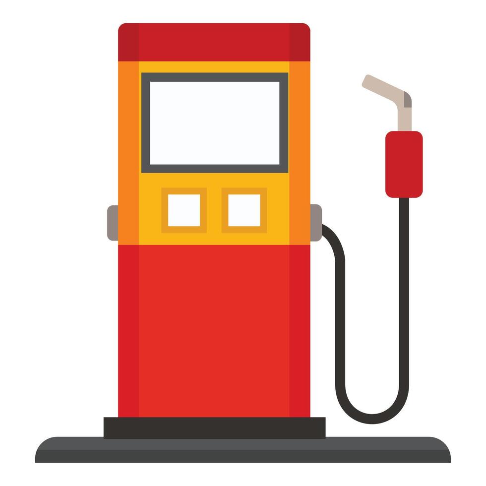 Gasoline Pump Nozzle on White Background vector
