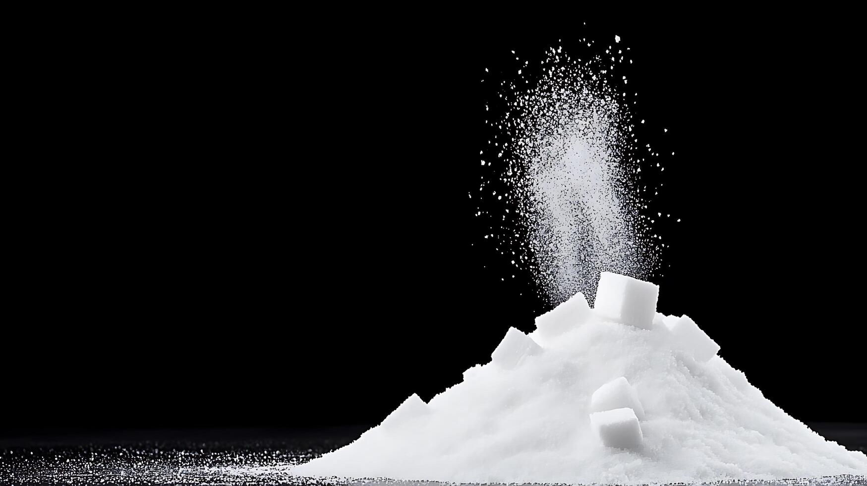Sugar is a natural sweetener that is used in many foods photo