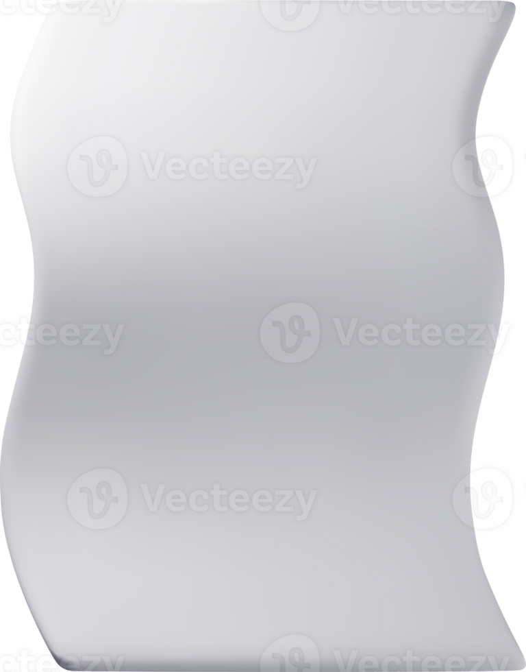3d white blank paper page document png