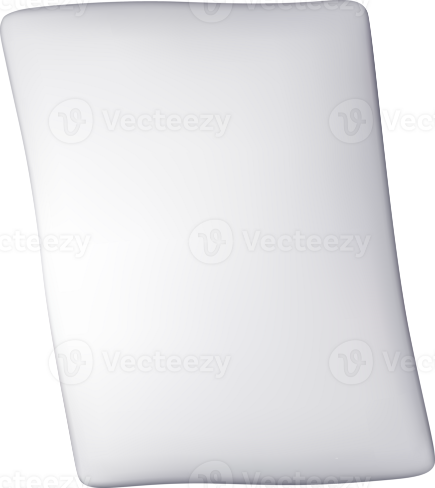 3d white blank paper page document element png