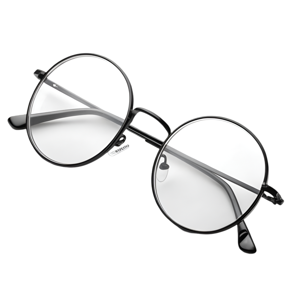 Stylish Round Glasses for Fashion and Vision png