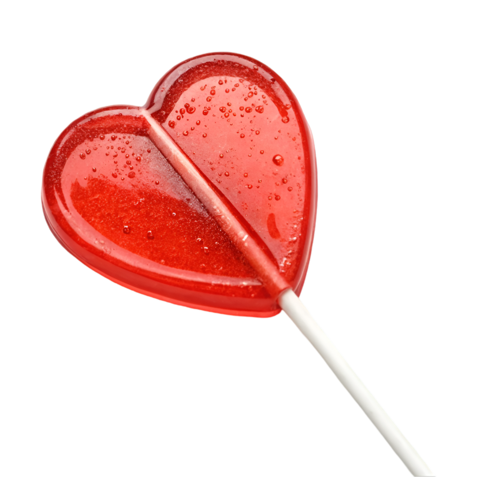 Best Heart-shaped Lollipop Candy Ideas. Romantic Red Sweet Valentine Treats. Perfect Sugary Gift and Party Fun for Kids and Adults png