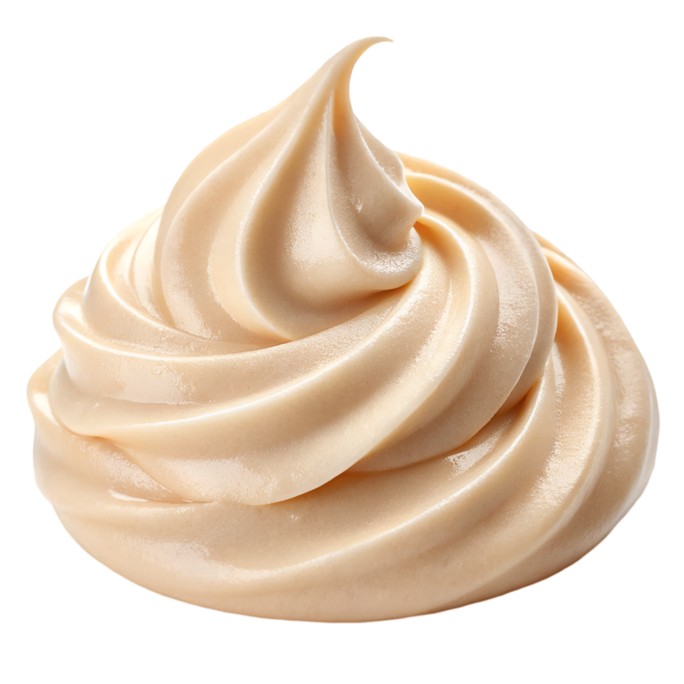 Creamy Swirl of Smooth Whipped Topping png