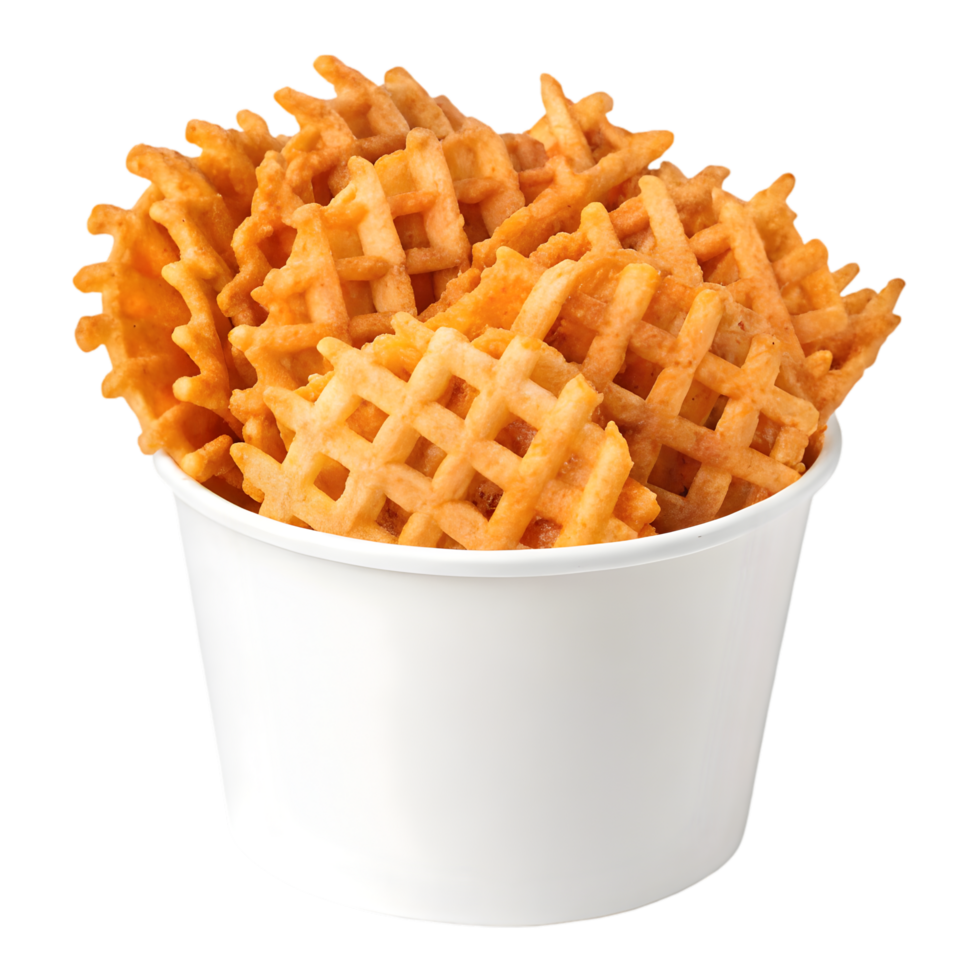 Crispy Waffle Fries Recipe. Perfect for Parties. png