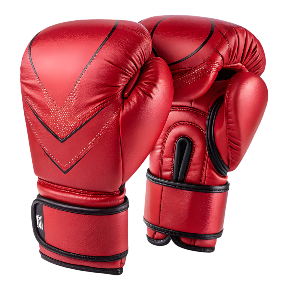 Durable Red Boxing Gloves for Training and Sparring. Perfect for Fighters and Fitness Enthusiasts. Enhance Performance and Ensure Safety in Every Workout. png