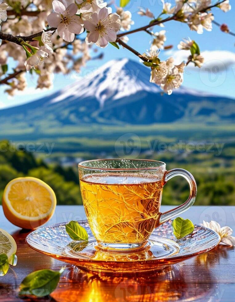 Beautiful tea cup photo