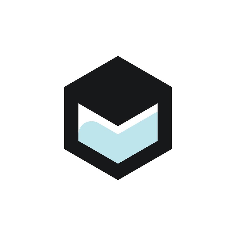 Cube logo design template vector