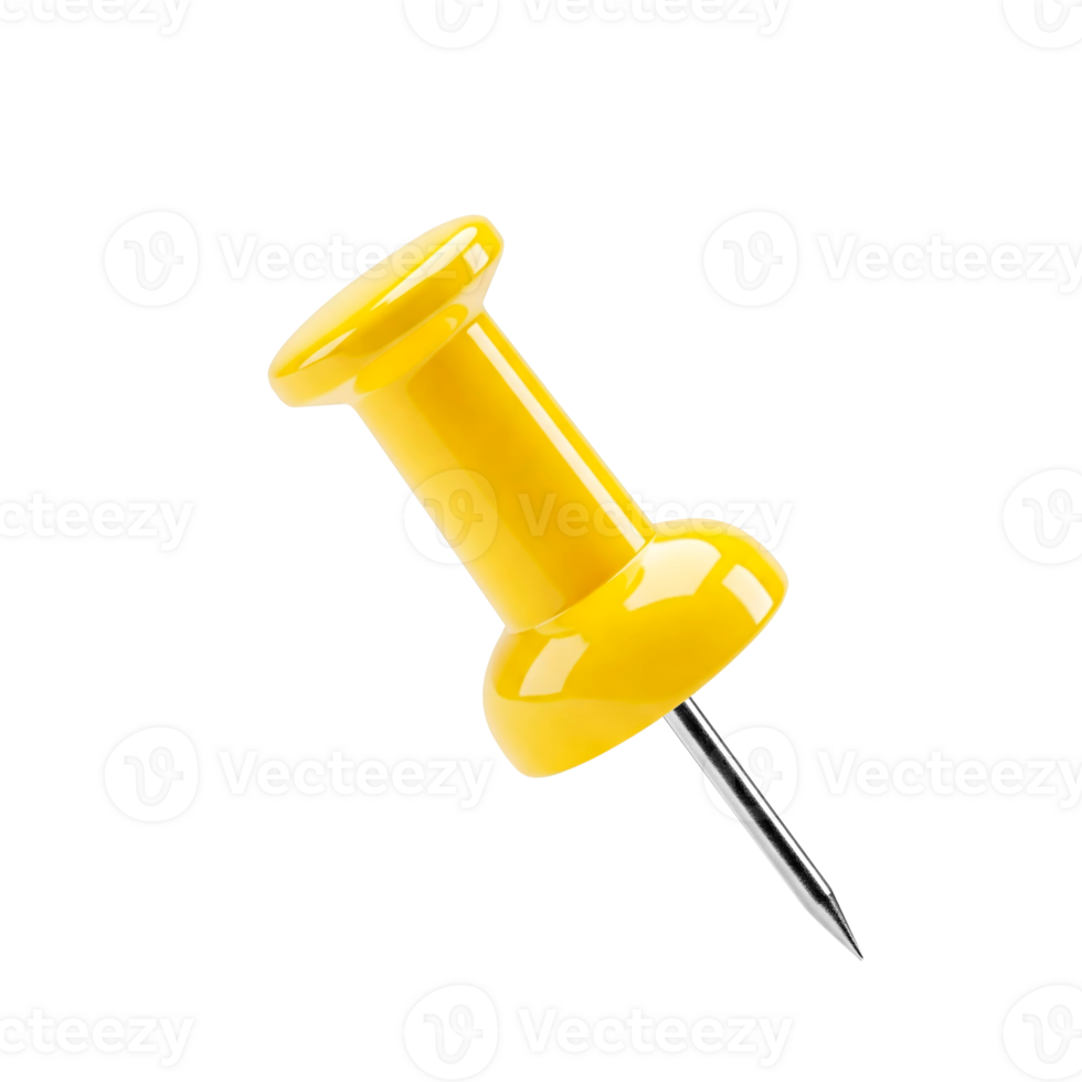 yellow push pin cut out png
